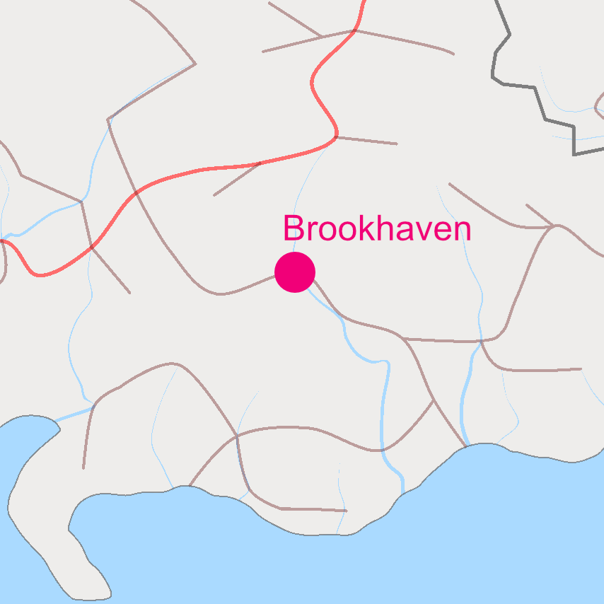 Brookhaven On Map